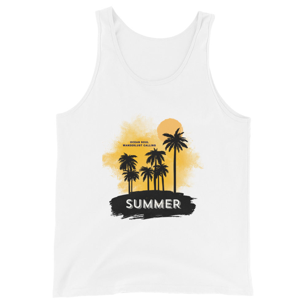 Tropical Palm Delight Men's Tank Top