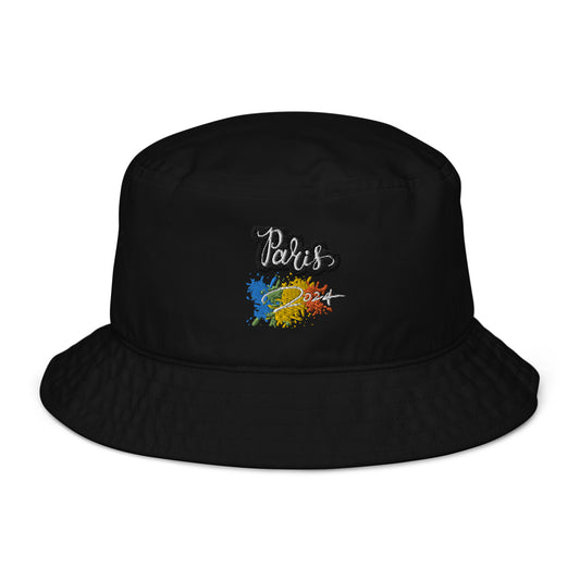 Olympic Style Organic bucket hat-Broderie